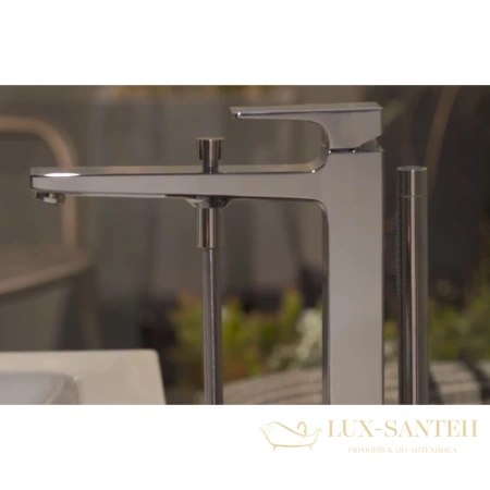 смеситель hansgrohe metropol 32532000 напольный для ванны, хром