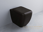 Унитаз приставной безободковый Cielo Shui Comfort SHCOVAKTR LV, с комплектом креплений, Lavagna