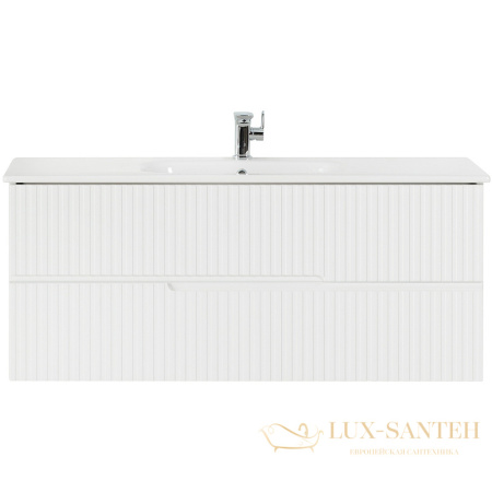 тумба под раковину cezares duet duet-1200-2c-so-bl 120 см подвесная, bianco lucido