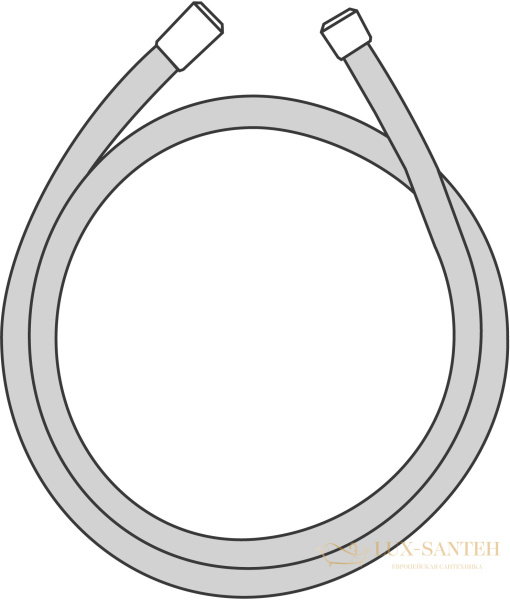 душевой шланг hansgrohe isiflex 160 см хром 28276880