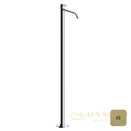 смеситель для раковины напольный almar freestanding e214007.hb, латунь брашированная pvd