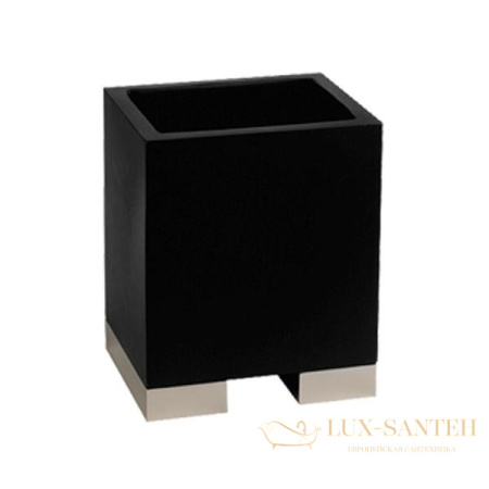 стакан gessi rettangolo 20832.031, хром/черный