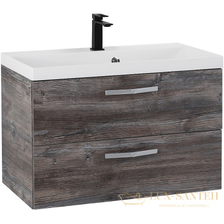 тумба под раковину belbagno aurora aurora-800-2c-so-pp 80 см подвесная, pino pasadena