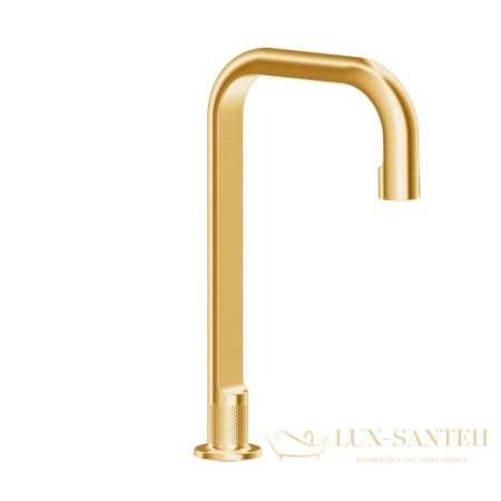 излив gessi inciso- 58095.246 для раковины, gold pvd