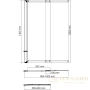 шторка wasserkraft main 41s02-100l matt glass для ванны 100 см 