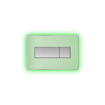 alcaplast кнопка управления с цветной пластиной, светящаяся кнопка зеленая, свет зеленый m1472-aez112