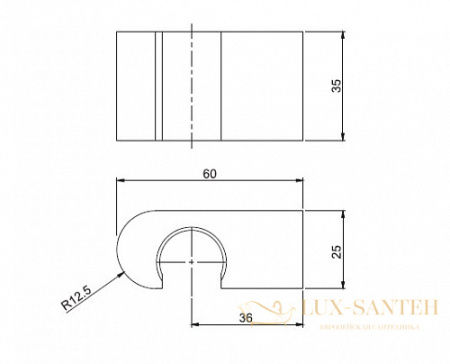 держатель ручного душа fima carlo frattini shower accessories f5904ns, черный матовый