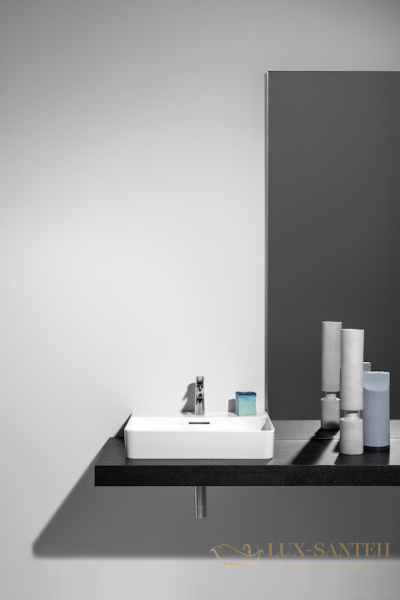 раковина laufen val 8.1628.4.000.104.1 накладная 65 см, белый глянцевый 