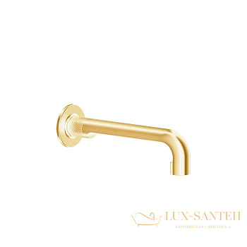излив gessi inciso- 58100.246 для раковины, gold pvd