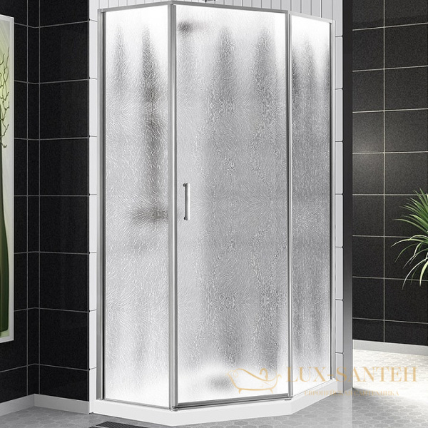 душевой уголок belbagno uno uno-195-p-1-90-ch-cr 90х90 см профиль хром, стекло шиншилла