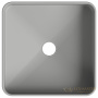 раковина накладная aqueduto espiral, esp0330, квадратная 370*370, серый матовый