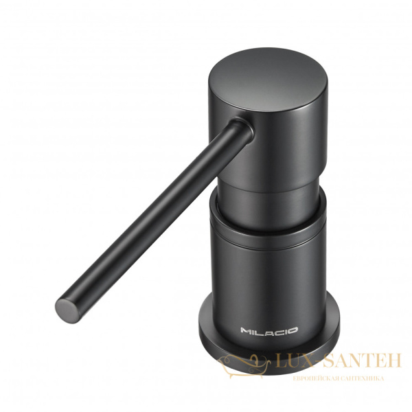 дозатор для жидкого мыла встраиваемый milacio mcu.935.tb, total black