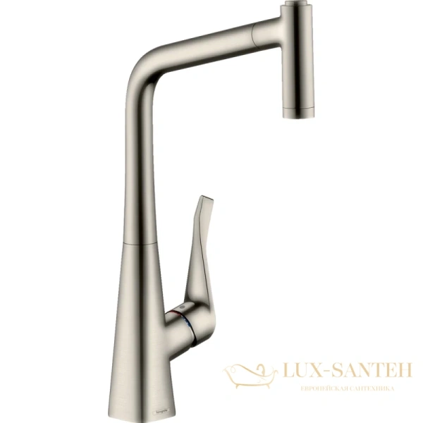 смеситель для кухни hansgrohe metris m71 73801800 сталь