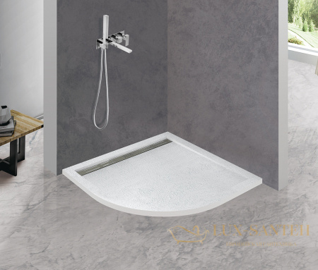 душевой поддон cezares tray as tray-as-r-90-30-w из искусственного камня 90x90, белый