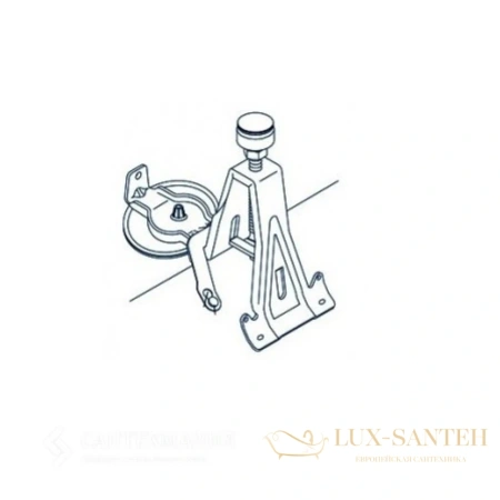 ножки kaldewei 5030 581470000000 универсальные, серый 