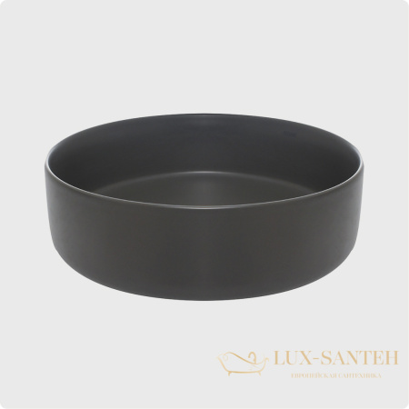 раковина накладная aquame aqm5012mdg, 355 мм, темно-серый матовый