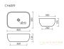 раковина накладная ceramica nova element cn6009mc, капучино матовый