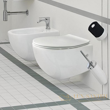 сиденье artceram file 2.0 slim fla014 05 для унитаза с крышкой softclose, белый матовый