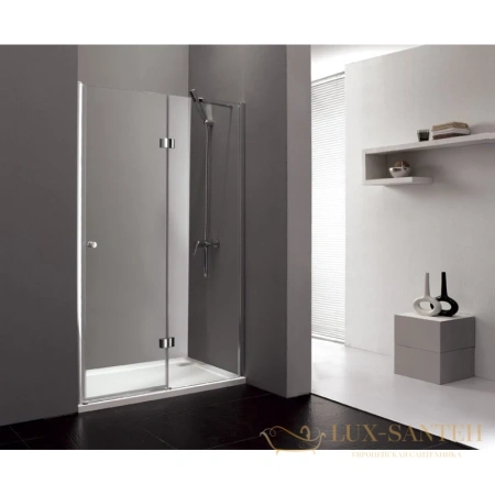 душевая дверь cezares verona-b-12 verona-w-b-12-100-p-cr-r распашная 100 см, стекло рифленое