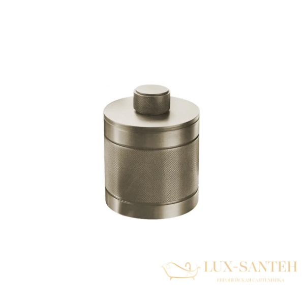 контейнер с крышкой настольный bertocci officina 01, 127 7532 6050, никель брашированный