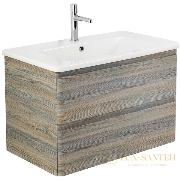 тумба под раковину belbagno albano-cer albano-cer-800-2c-so-ps 80 см подвесная, pino scania