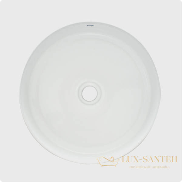 раковина накладная aquame aqm5007, 400 мм, белый глянцевый