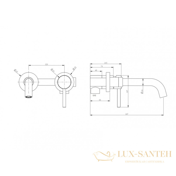 смеситель для раковины milacio ultra mcu.552.ss, нержавеющая сталь