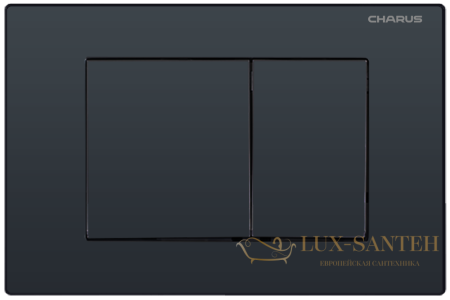 панель смыва charus tm, minimalista, fp.310.dw.01, черный матовый