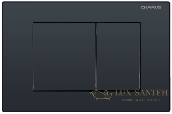 панель смыва charus tm, minimalista, fp.310.dw.01, черный матовый