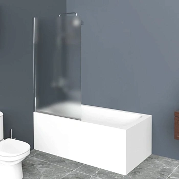 шторка для ванны belbagno uno-v-1 uno-v-1-90/150-p-cr 90 см, стекло текстурное