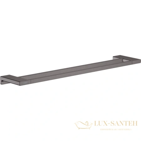 полотенцедержатель hansgrohe addstoris 41743340, шлифованный чёрный хром
