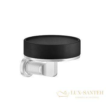 мыльница gessi inciso 58502.031 с настенным держателем, хром/черный