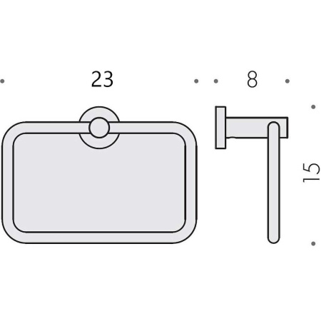 полотенцедержатель кольцо colombo design plus w4931.bm, белый матовый
