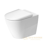 Чаша приставного безободкового унитаза Duravit D-Neo 2003090000 Rimless, белый