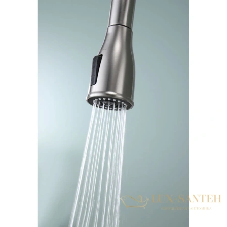 смеситель paulmark lange la214212-ni для кухни с подключением к фильтру, никель