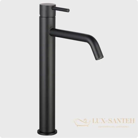 смеситель для раковины aquame siena aqm6214mb, черный матовый