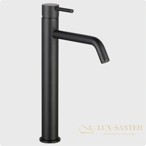 смеситель для раковины aquame siena aqm6214mb, черный матовый