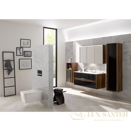 пенал vitra metropole 58203 подвесной r, черный/сливовое дерево