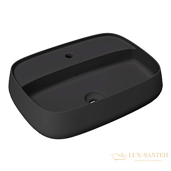 раковина накладная, alice nur, 33210108, 60*45, с отверстием под смеситель, черный матовый