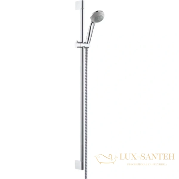 душевой гарнитур hansgrohe crometta 85 90cm 1jet/unica 27729000