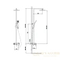 душевая система timo briana sx-7130/17 260 мм, золотой матовый