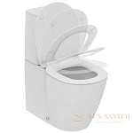 Чаша унитаза Ideal Standard Connect Aquablade E039701 с горизонтальным выпуском, белый