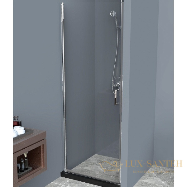 душевая дверь belbagno uno uno-b-1-65-c-cr 65 см профиль хром, стекло прозрачное