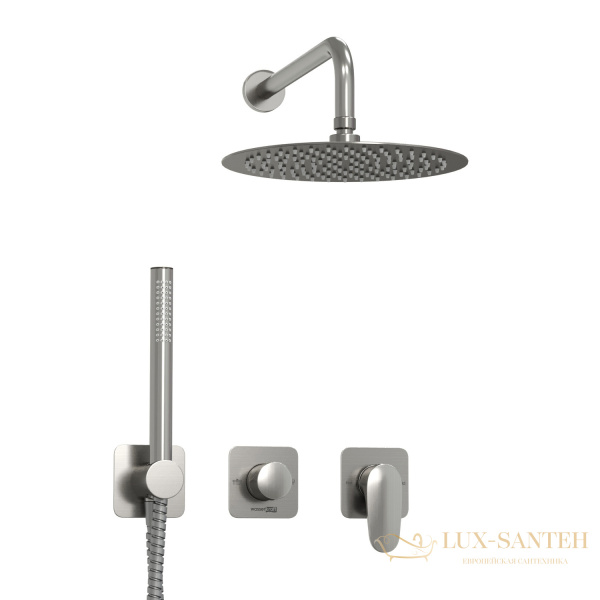 душевая система встраиваемая для душа 248 мм wasserkraft spree a1451.272.097.121.275.100.276, никель