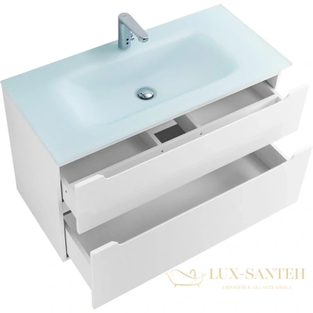 тумба belbagno etna etna-h60-1000-2c-so-bl-p 99,6 см, bianco lucido