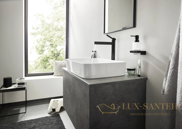 дозатор для жидкого мыла hansgrohe addstoris 41745670 матовый чёрный