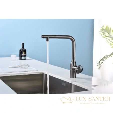 смеситель paulmark urban ur213104-b для кухни с подключением к фильтру, беретта