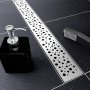 декоративная решетка tece tecedrainline «drops» 600831 800 мм, сатин