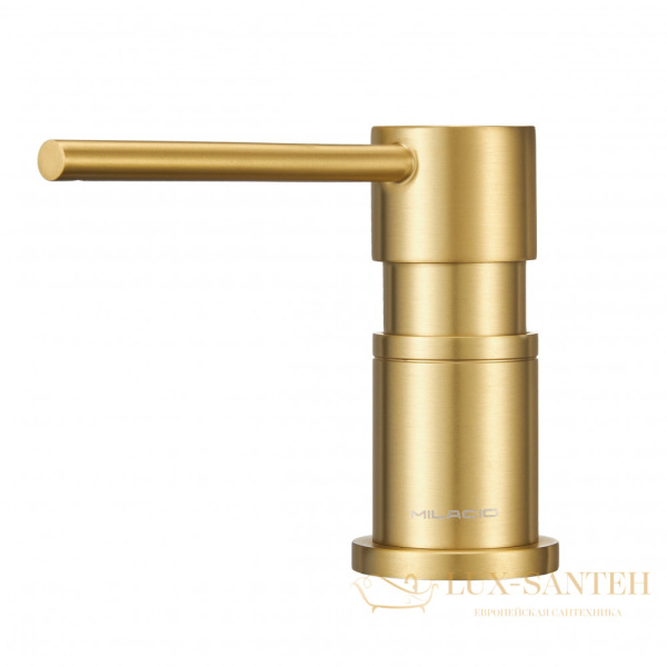дозатор для жидкого мыла встраиваемый milacio mcu.935.gd, золото брашированное
