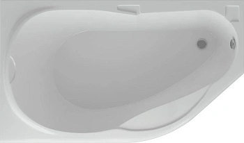акриловая ванна aquatek таурус 170x100 tar170-0000084 левая, с фронтальным экраном